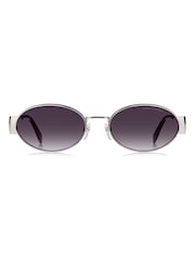 Marc Jacobs Oval Sunglasses in Palladium Violet - Image 2 sur 4