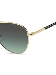 Lunettes de soleil aviateur Marc Jacobs - Image 4 sur 4