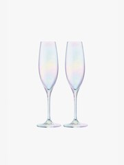 LSA International Polka Champagne Flutes Set of 2 - Image 1 of 3