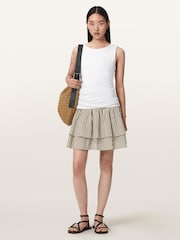 AllSaints Brown Kali Mini Skirt - Image 2 of 6