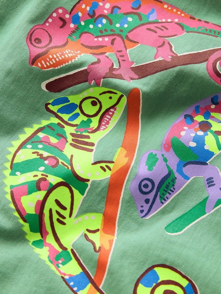 Boden Green Short Sleeve Graphic T-Shirt - Image 3 of 3