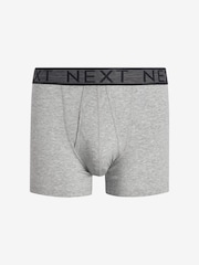 Grey 4 pack A-Front Cotton Rich Boxers - Image 2 of 7