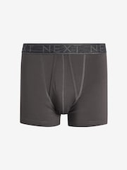 Grey 4 pack A-Front Cotton Rich Boxers - Image 3 of 7
