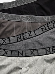 Grey 4 pack A-Front Cotton Rich Boxers - Image 7 of 7