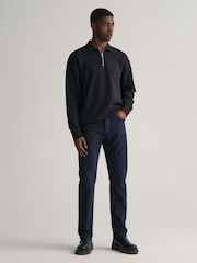 GANT Blue Regular Fit Soft Twill Jeans - Image 3 of 5