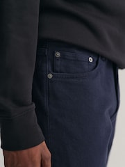 GANT Blue Regular Fit Soft Twill Jeans - Image 4 of 5