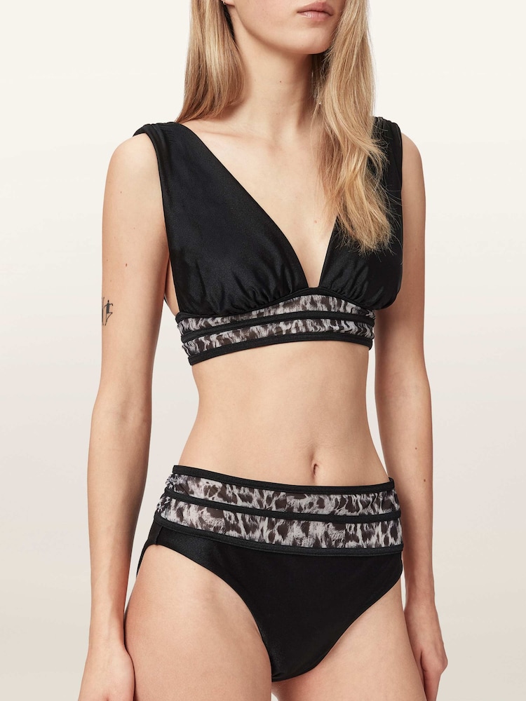 AllSaints Black Xalia Bikini Bottoms - Image 2 of 5