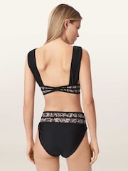 AllSaints Black Xalia Bikini Bottoms - Image 3 of 5