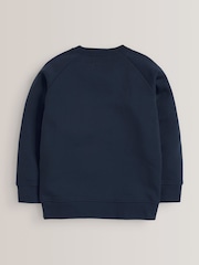 Navy Blue 2 Pack Crew Neck School Sweater (3-16yrs) - Image 3 of 4