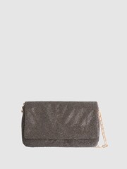 Reiss Gunmetal Soho Embellished Shoulder Bag - Image 1 of 5
