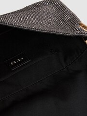 Reiss Gunmetal Soho Embellished Shoulder Bag - Image 3 of 5