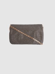 Reiss Gunmetal Soho Embellished Shoulder Bag - Image 4 of 5