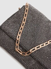 Reiss Gunmetal Soho Embellished Shoulder Bag - Image 5 of 5