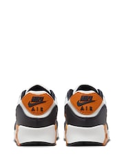 Nike Orange/White Air Max 90 Trainers - Image 8 of 10