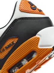Nike Orange/White Air Max 90 Trainers - Image 9 of 10