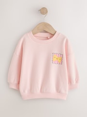 Pink Pasta Club Crew Neck Sweatshirt (3mths-7yrs) - Image 1 of 4