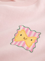 Pink Pasta Club Crew Neck Sweatshirt (3mths-7yrs) - Image 3 of 4