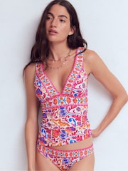 Boden Pink Porto Tankini Top - Image 1 of 6