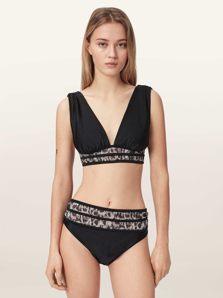 AllSaints Animal Xalia Bikini Top - Image 1 of 6