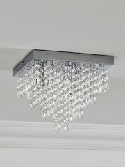 Chrome Elena 3 Light Flush Ceiling Light - Image 2 of 6