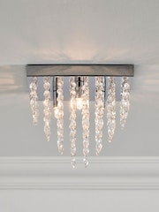Chrome Elena 3 Light Flush Ceiling Light - Image 4 of 6