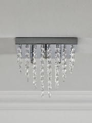 Chrome Elena 3 Light Flush Ceiling Light - Image 5 of 6
