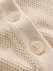Boden Cream Hayley Cotton V-neck Cardigan - Image 7 of 7