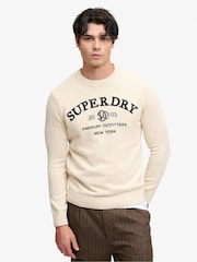 Boz - Superdry Aplike Qrafik Cemper - 5şəkildən 1 şəkil