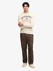 Boz - Superdry Aplike Qrafik Cemper - 5şəkildən 3 şəkil