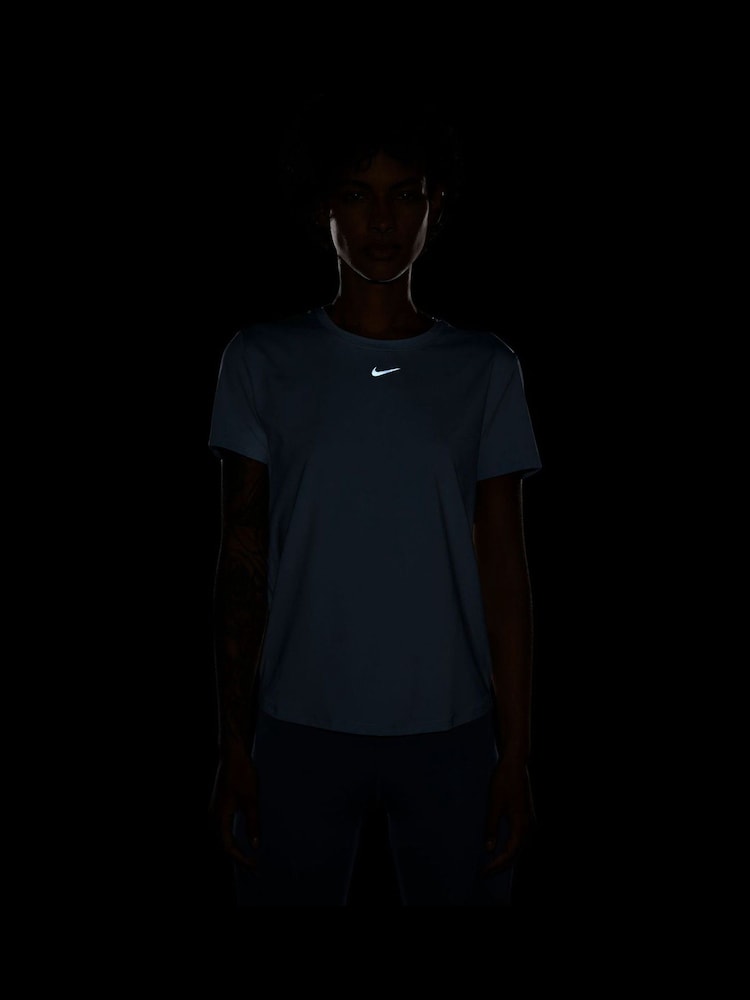 Nike Light Armory Blue One Classic Dri-FIT Short Sleeve Top - Image 4 of 4