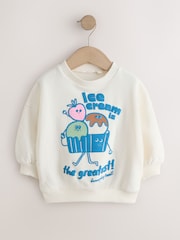 Roomijs - Sweatshirt met ronde hals (3mths-7yrs) - Afbeelding 1 van 4