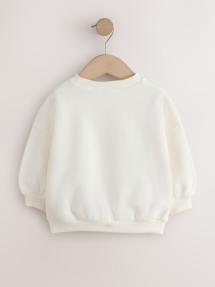 Roomijs - Sweatshirt met ronde hals (3mths-7yrs) - Afbeelding 2 van 4