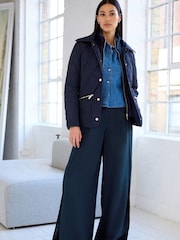 Navy Blue Shower Resistant Quilted Jacket - Image 2 of 6