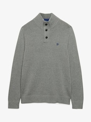 Superdry Cotton Button Henley Jumper - Imagen 1 de 2