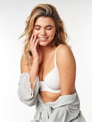 Navy/White DD+ Non Pad Balcony Bras 2 Pack - Image 5 of 7
