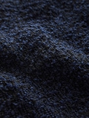 Navy Blue Premium Textured Bouclé Skort - Image 6 of 7