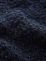 Navy Blue Premium Textured Bouclé Skort - Image 7 of 7