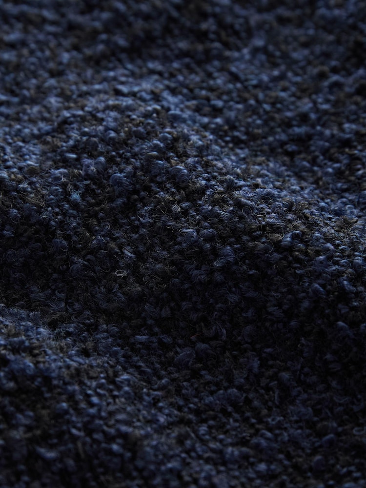 Navy Blue Premium Textured Bouclé Skort - Image 7 of 7