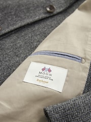 Barbour® Grey Herringbone Slim Fit Suit Jacket - Image 11 of 16