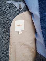 Barbour® Grey Herringbone Slim Fit Suit Jacket - Image 5 of 16