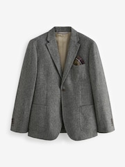 Barbour® Grey Herringbone Slim Fit Suit Jacket - Image 6 of 16