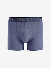 Blue 4 pack A-Front Cotton Rich Boxers - Image 2 of 7