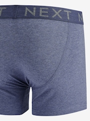 Blue 4 pack A-Front Cotton Rich Boxers - Image 6 of 7