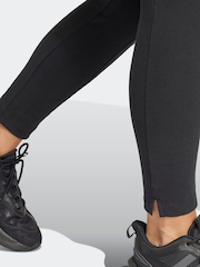 adidas Black Lounge Rib High-Waisted 7/8 Leggings - Image 5 of 6