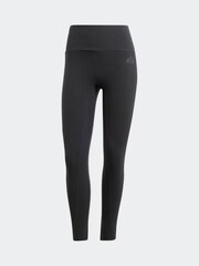adidas Black Lounge Rib High-Waisted 7/8 Leggings - Image 6 of 6