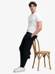 Superdry Blue Essential Company Logo Joggers - Image 3 of 7
