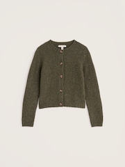 Seasalt Cornwall Green Dawson Pick Cardigan Made With Merino - Image 4 of 5
