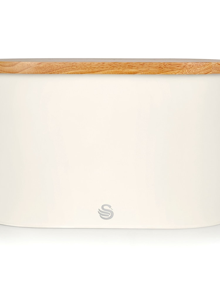 Swan White Nordic White Bread Bin - Image 5 of 5