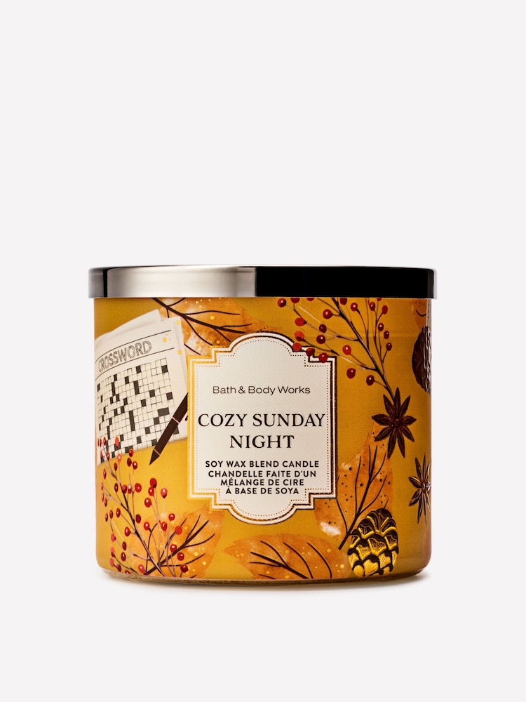 Bath & Body Works Cosy Sunday Night 3-Wick Candle 411g - Image 1 of 3 Bath & Body Works Cosy Sunday Night 3-Wick Candle 411g - Image 1 of 3