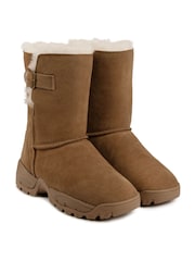 Just Sheepskin Brown Ladies Berkshire Mid Boots - Image 5 of 5